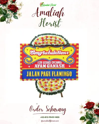 Bunga Papan Congratulation di Aur